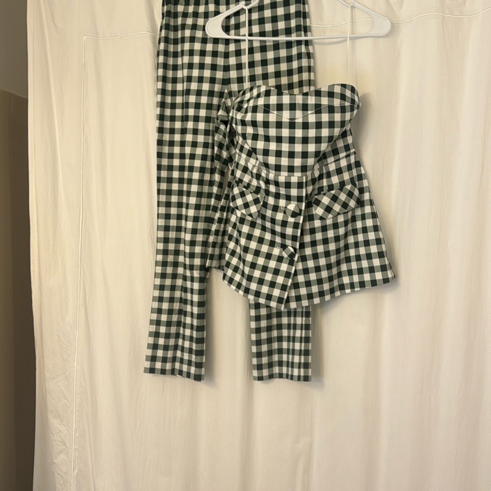 Tuckernuck Black and White Checkered Top
